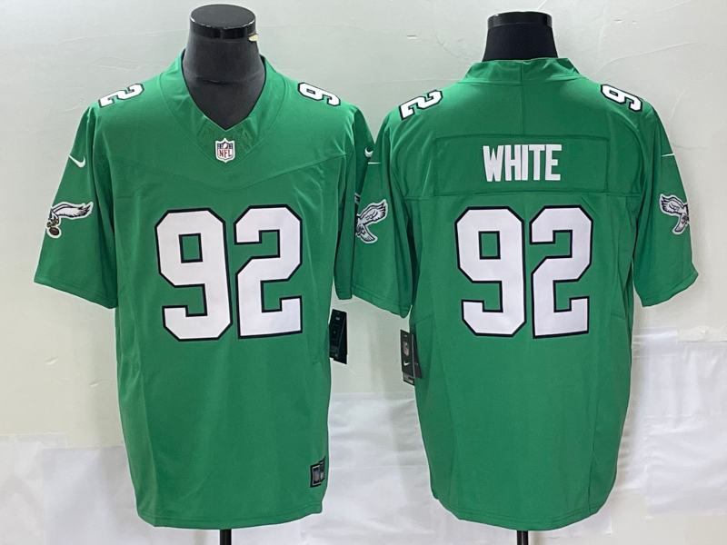 Men's Philadelphia Eagles #92 Reggie White Green 2023 F.U.S.E. Vapor Untouchable Stitched Football Jersey Men's Philadelphia Eagles #92 Reggie White Green 2023 F.U.S.E. Vapor Untouchable Stitched Football Jersey